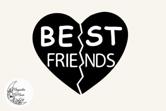 Best Friends Heart Svg: Graphics for Crafts