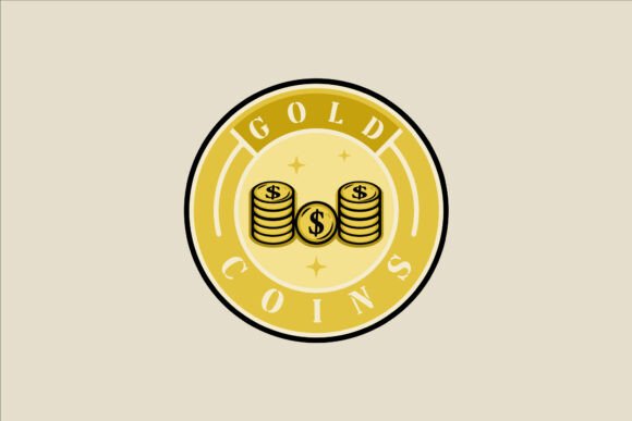 Coins Money Emblem: Graphics for Logos
