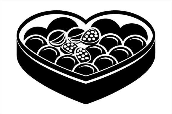 Heart Chocolate Box Vector Icon: Freebies Graphics