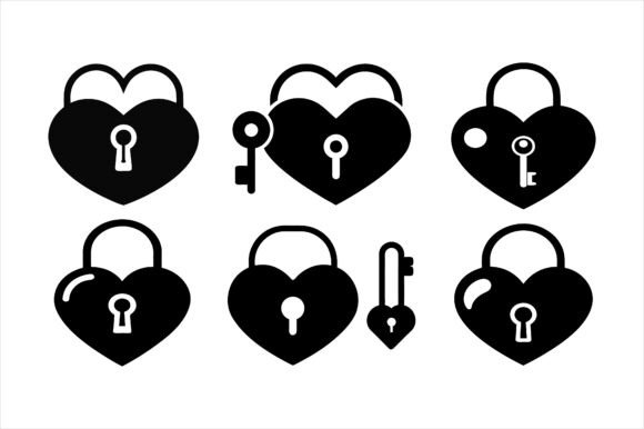 Heart Padlock Key Graphics: Freebies Review