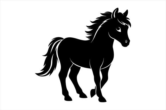 Miniature Horse Icon: Graphics & Print Materials Mockups