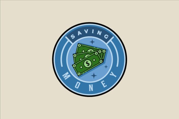 Money Emblem Logo Vector for Graphics and Logos