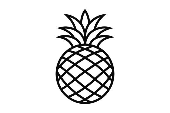 Pineapple Line Art: Freebies & Graphics