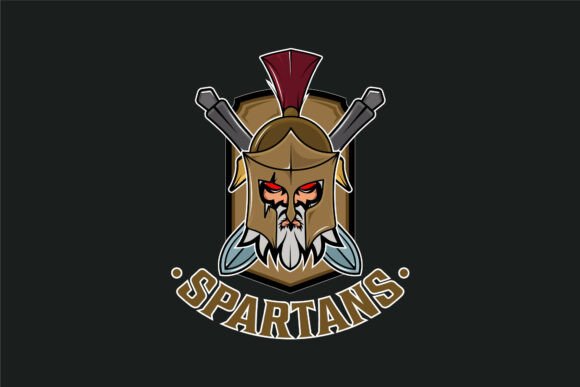 Spartan Helmet & Swords: Bold Logos and Graphics