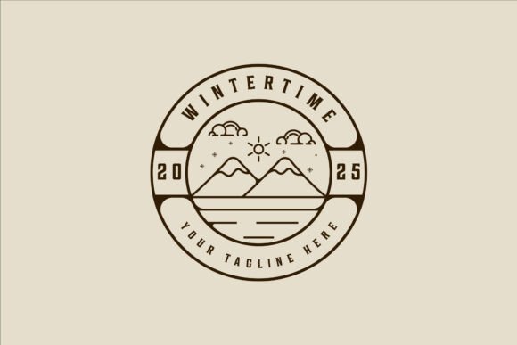 Winter Mountain Line Art: Graphics Freebies Review